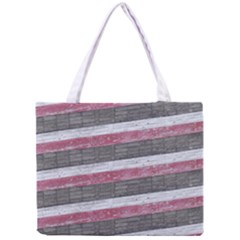 Vintage Vibrant Stripes Pattern Print Design Mini Tote Bag by dflcprintsclothing