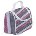 Vintage Vibrant Stripes Pattern Print Design Satchel Handbag View2