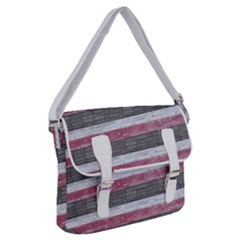 Vintage Vibrant Stripes Pattern Print Design Buckle Messenger Bag