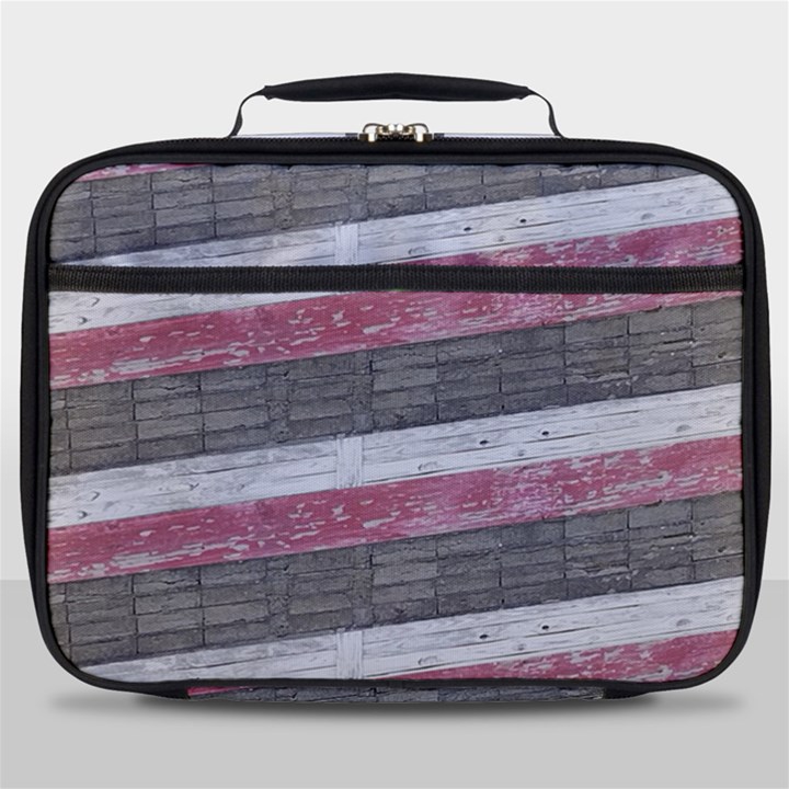 Vintage Vibrant Stripes Pattern Print Design Full Print Lunch Bag