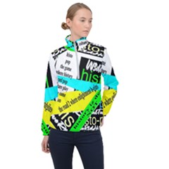 5022  Histo-pop  Women s Half Zip Windbreaker 