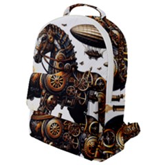 Steampunk Horse Punch 1 Flap Pocket Backpack (small) by CKArtCreations