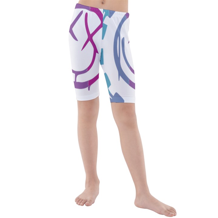 Blink 182 logo Kids  Mid Length Swim Shorts