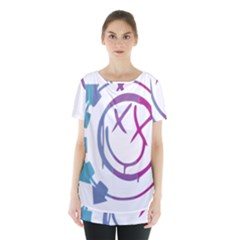 Blink 182 Logo Skirt Hem Sports Top by avitendut