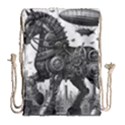 Steampunk Horse  Drawstring Bag (Large) View1