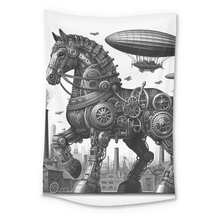 Steampunk Horse  Large Tapestry