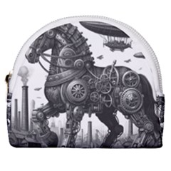 Steampunk Horse  Horseshoe Style Canvas Pouch by CKArtCreations