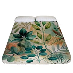 Flowers Spring Fitted Sheet (california King Size)