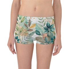 Flowers Spring Reversible Boyleg Bikini Bottoms