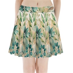 Flowers Spring Pleated Mini Skirt