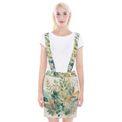 Flowers Spring Braces Suspender Skirt