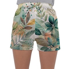 Flowers Spring Sleepwear Shorts