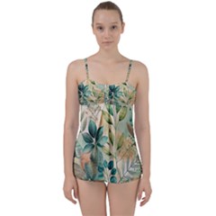 Flowers Spring Babydoll Tankini Set by Maspions