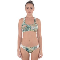 Flowers Spring Cross Back Hipster Bikini Set