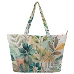 Flowers Spring Full Print Shoulder Bag