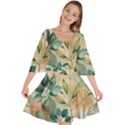 Flowers Spring Velour Kimono Dress View1