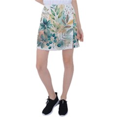 Flowers Spring Tennis Skirt