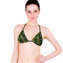 Peacock Pattern Classic Bikini Top View1