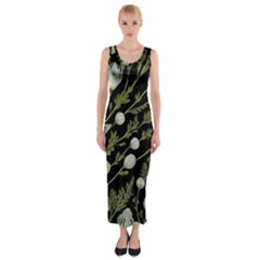 Sea Weed Salt Water Fitted Maxi Dress