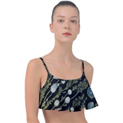 Sea Weed Salt Water Frill Bikini Top by Maspions