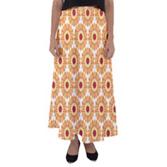 Pattern Shape Design Art Drawing Flared Maxi Skirt