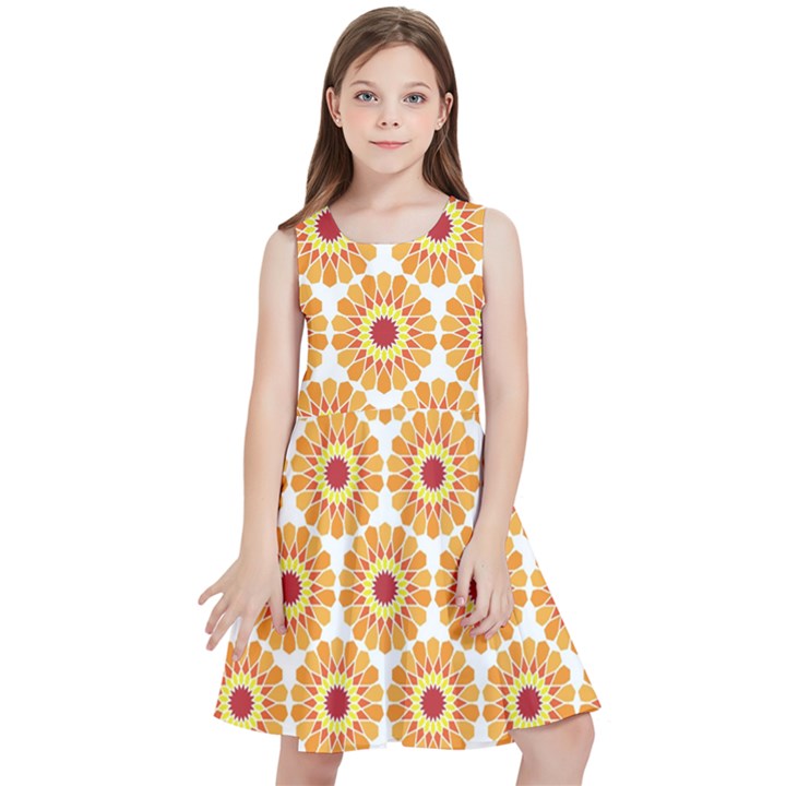 Pattern Shape Design Art Drawing Kids  Skater Dress