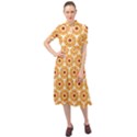 Pattern Shape Design Art Drawing Keyhole Neckline Chiffon Dress View1