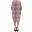 Mandala Flower 1 Mandala Flower  Velvet Midi Pencil Skirt View1