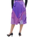 Colorful Labstract Wallpaper Theme Classic Velour Midi Skirt  View2