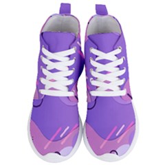 Colorful Labstract Wallpaper Theme Women s Lightweight High Top Sneakers by Apen