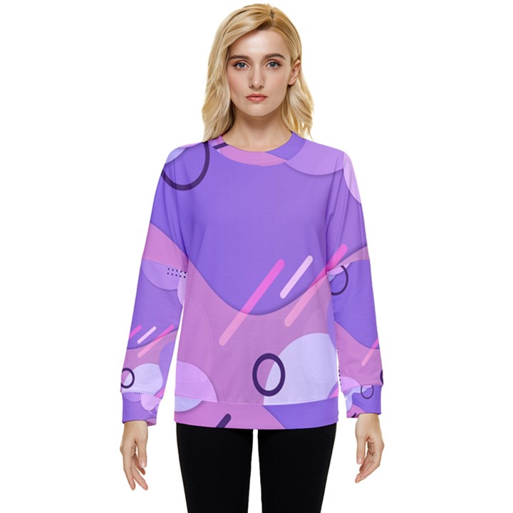 Colorful Labstract Wallpaper Theme Hidden Pocket Sweatshirt