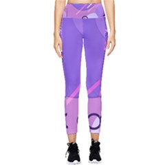 Colorful Labstract Wallpaper Theme Pocket Leggings  by Apen