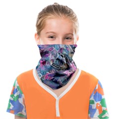 Pink Swirls Flow Face Covering Bandana (kids)