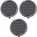 Wave Pattern Wavy Halftone Mini Round Pill Box (Pack of 3) View1