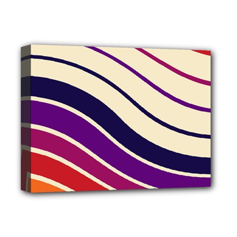 Angles Design Pattern Retro Deluxe Canvas 16  X 12  (stretched) 