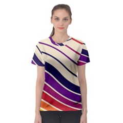 Angles Design Pattern Retro Women s Sport Mesh T-shirt