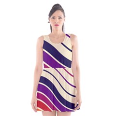 Angles Design Pattern Retro Scoop Neck Skater Dress