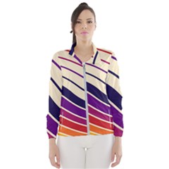 Angles Design Pattern Retro Women s Windbreaker