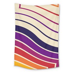 Angles Design Pattern Retro Large Tapestry