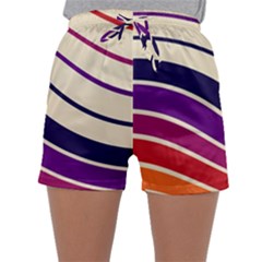 Angles Design Pattern Retro Sleepwear Shorts