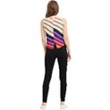 Angles Design Pattern Retro V-Neck Cropped Tank Top View2