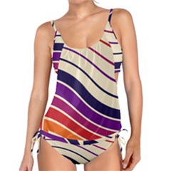 Angles Design Pattern Retro Tankini Set