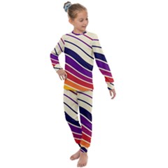 Angles Design Pattern Retro Kids  Long Sleeve Set 