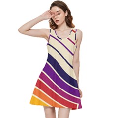 Angles Design Pattern Retro Inside Out Racerback Dress