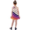 Angles Design Pattern Retro Kids  Cross Back Dress View2