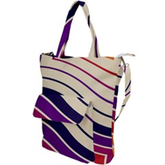 Angles Design Pattern Retro Shoulder Tote Bag