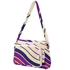 Angles Design Pattern Retro Front Pocket Crossbody Bag