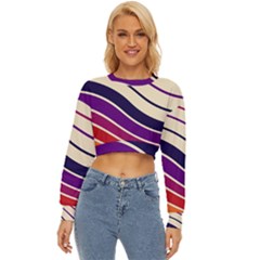 Angles Design Pattern Retro Lightweight Long Sleeve Sweatshirt