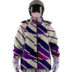 Angles Design Pattern Retro Women s Zip Ski And Snowboard Waterproof Breathable Jacket by Maspions