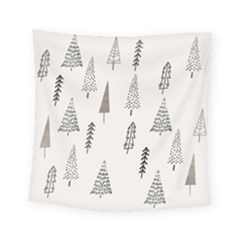 Christmas Tree Trees Nature Square Tapestry (small)